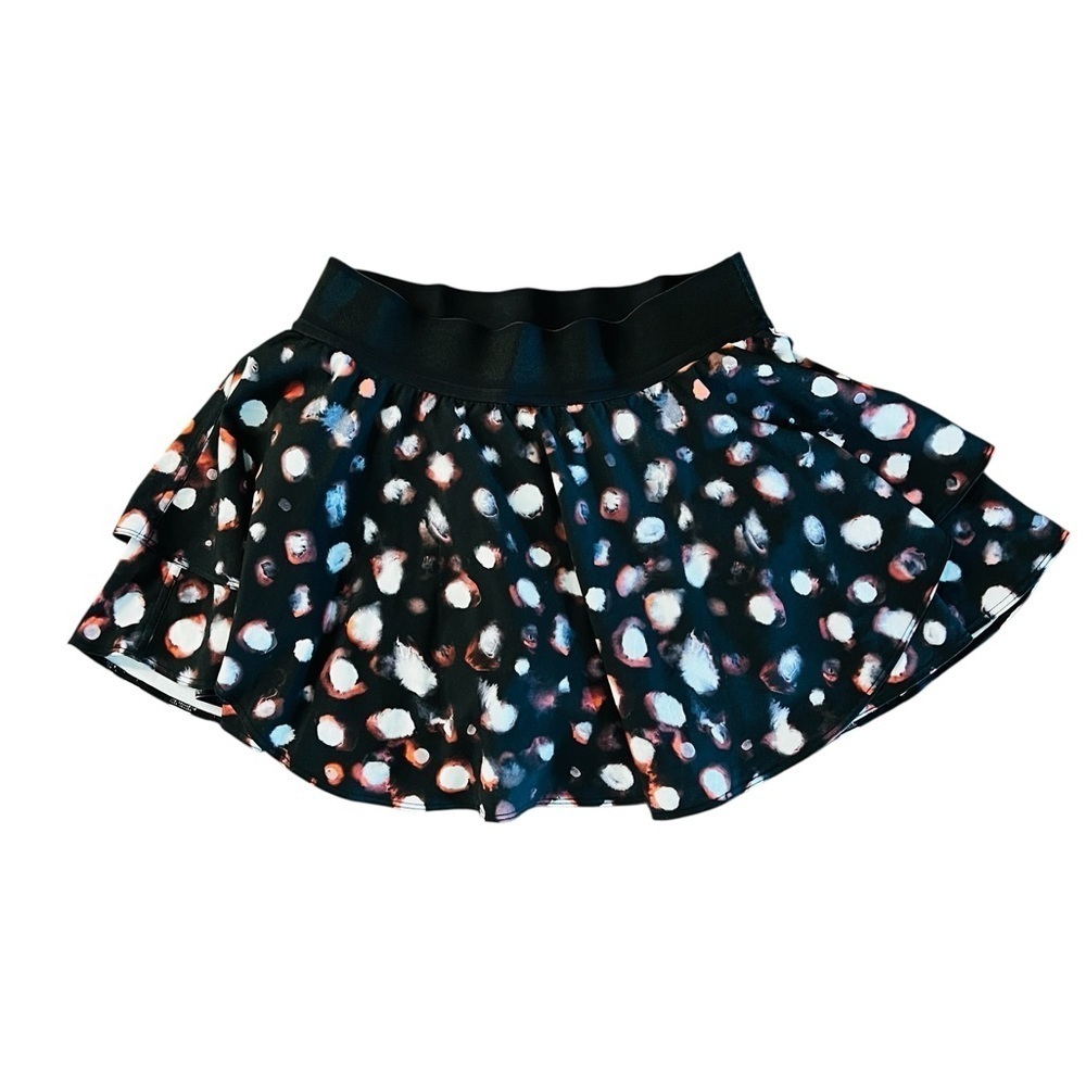 Lululemon Athletic Skort Black With Abstract Pattern Size 6